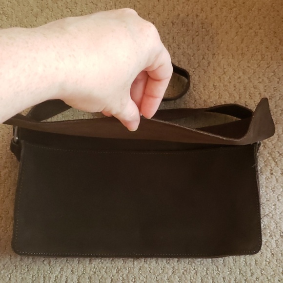 Loved Banana Republic brown split leather purse. - Picture 2 of 5